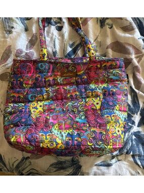 Laurel Burch Puffy Shoulder Bag